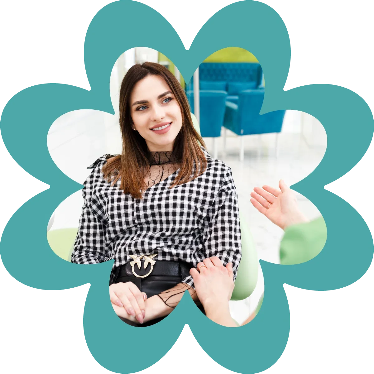 young woman listening to abortion pill reversal options