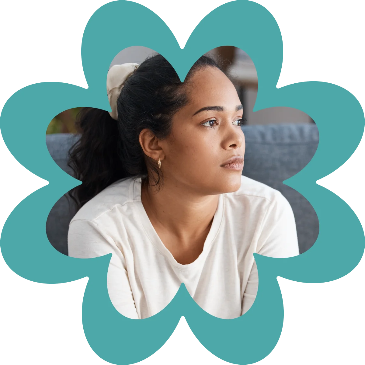 woman dealing with post-abortion feelings in need of support